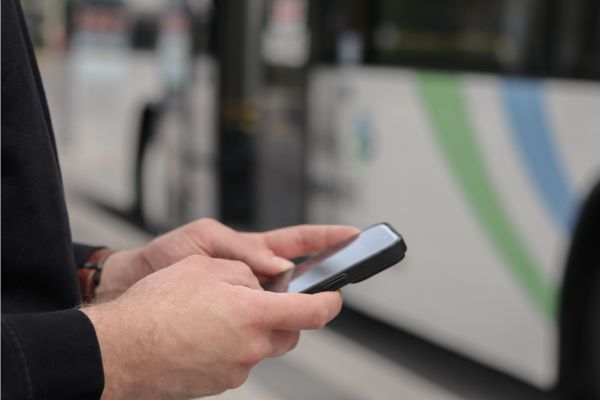 Aufnahme der Haltestelleninformation