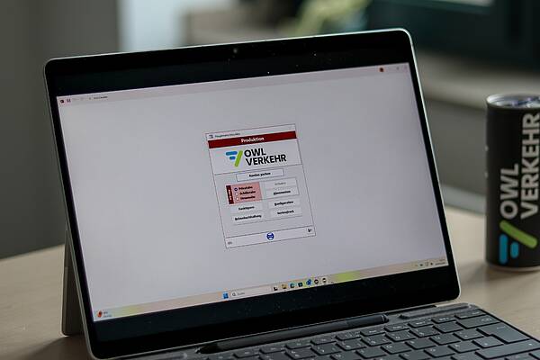 Bildschirmansicht vom Kundenmanagementsystems